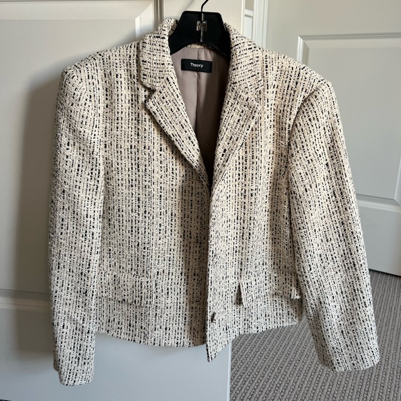 NWT Theory Cropped Tweed Jacket - Picture 5 of 7